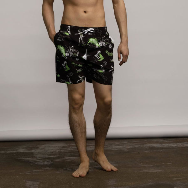 Slime Balls Swim Shorts Scene Report Swim Short - Black - Skatewarehouse.co.uk