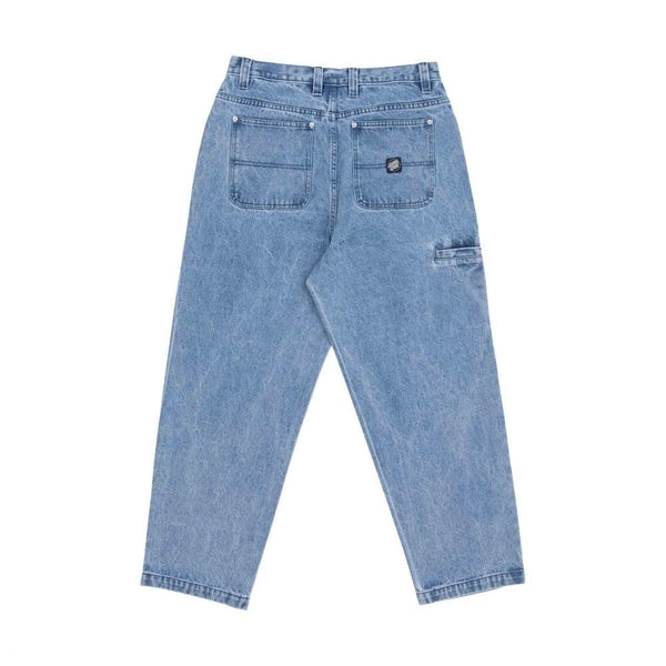 Santa Cruz Pant Railroad Pants - Mid Blue - Skatewarehouse.co.uk