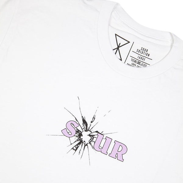 Sour Solution SourGlass T-Shirt White - Skatewarehouse.co.uk