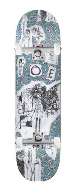 There Poe Flowerz (Blue) x Venom Custom Complete Skateboard - 8.125"