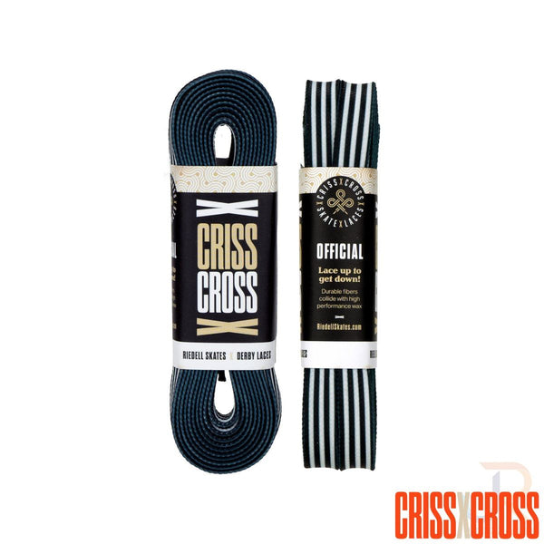 Criss Cross X Derby Laces - Official - Blk / Wht - 90