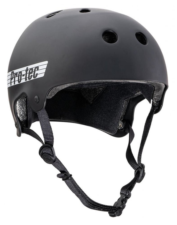 Pro-Tec Helmet Old School Cert Chase Hawk - Matte Black - Skatewarehouse.co.uk