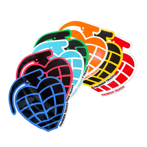 Thunder TH Grenade Di-Cut Sticker (Assorted) Size - L