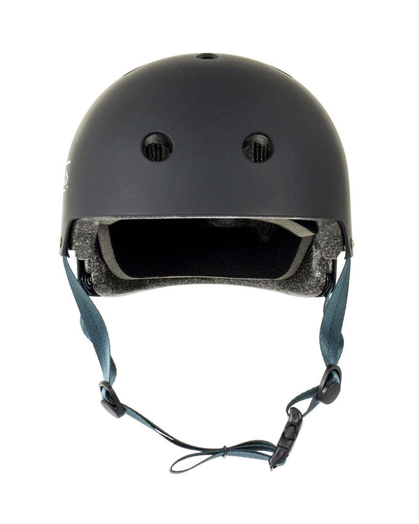 Slamm Logo Kids Stunt Scooter Helmet - Black - Skatewarehouse.co.uk