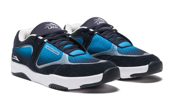 Lakai Fade Navy Fade Suede Skate Shoes - Skatewarehouse.co.uk