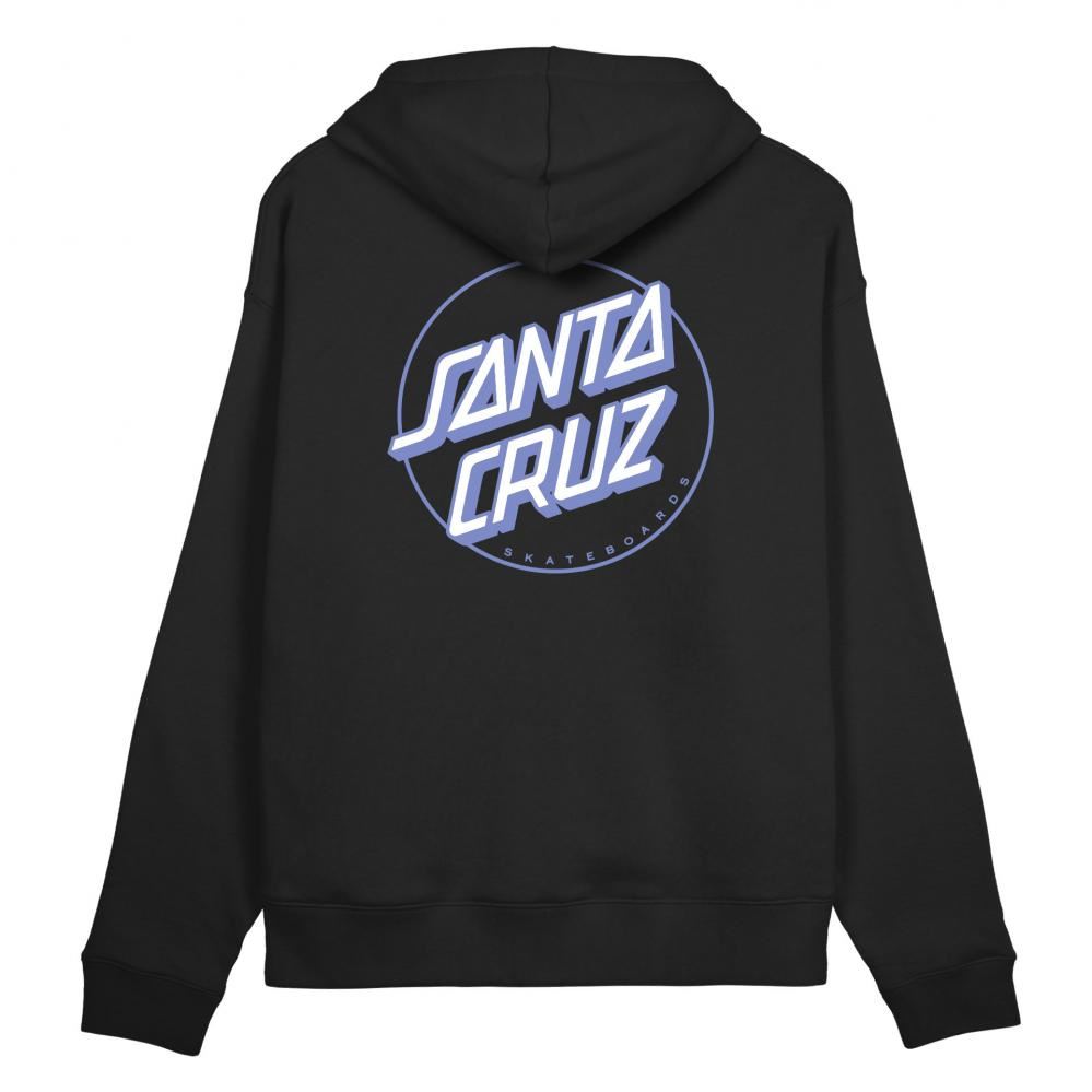 Santa Cruz Womens Hood Partial Dot Hood - Black - Skatewarehouse.co.uk