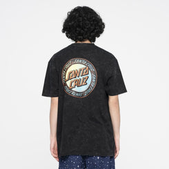 Santa Cruz T-Shirt Loud Ringed Dot T-Shirt - Black Acid Wash