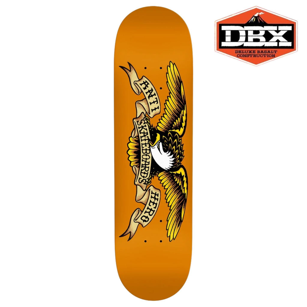 Anti Hero Team Classic Eagle - Dbx Orange Skateboard Deck - 8.75"
