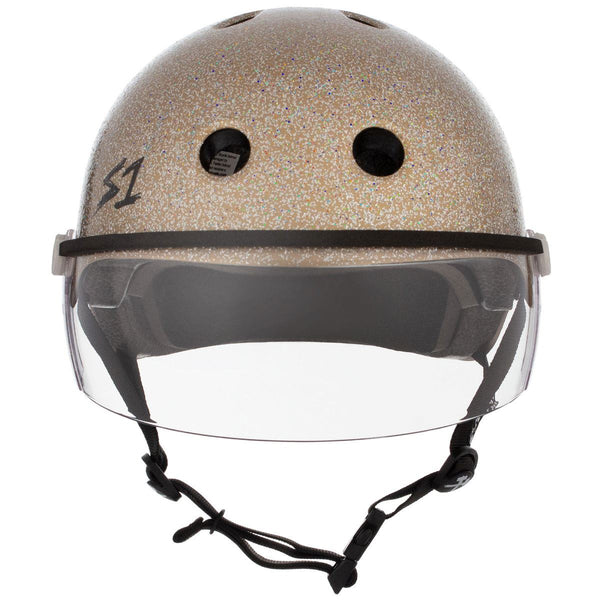 S1 Lifer Helmets inc Visor - Gold Glitter