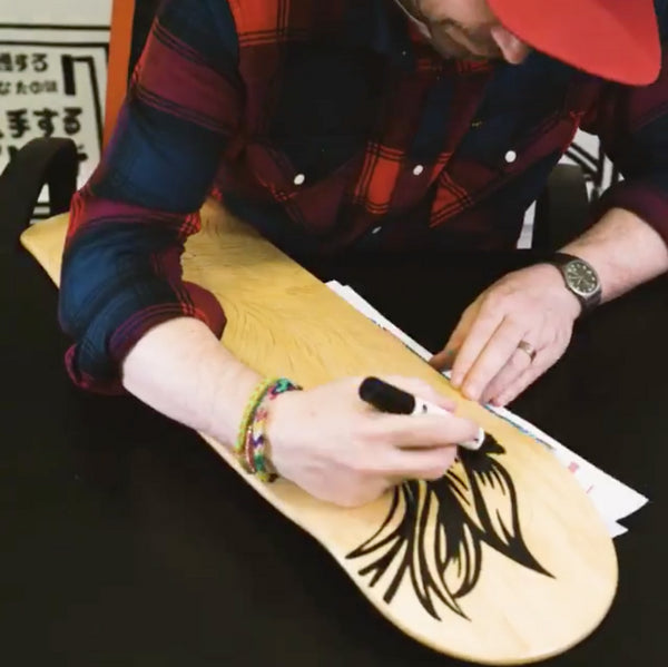 Venom Skateboards Deck With Colour Create Pens & Free Deck Wall Hanger - Skatewarehouse.co.uk