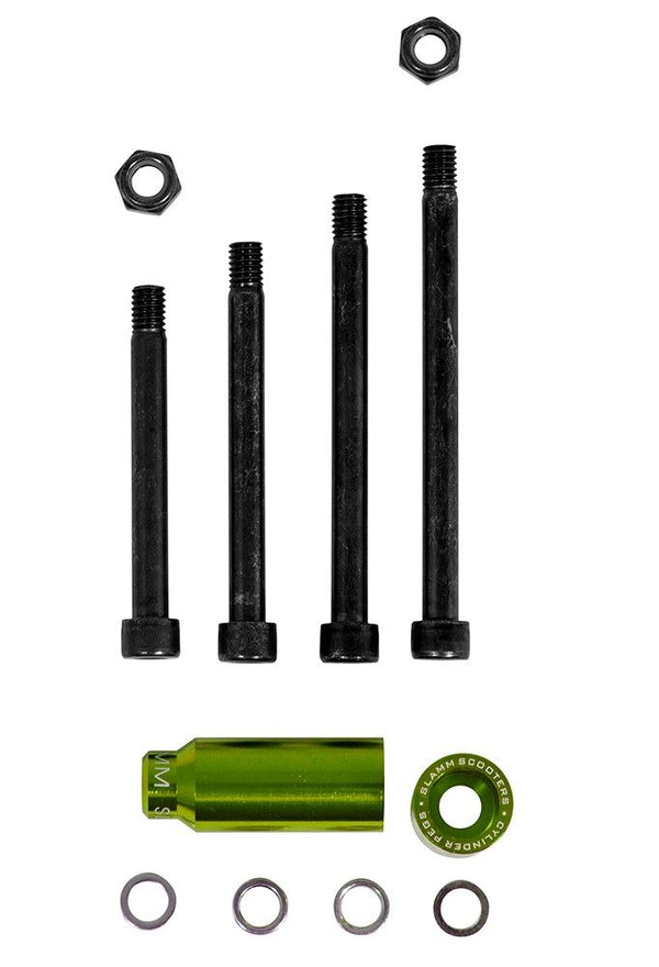 Slamm Scooter Cylinder Pegs - Green - Skatewarehouse.co.uk