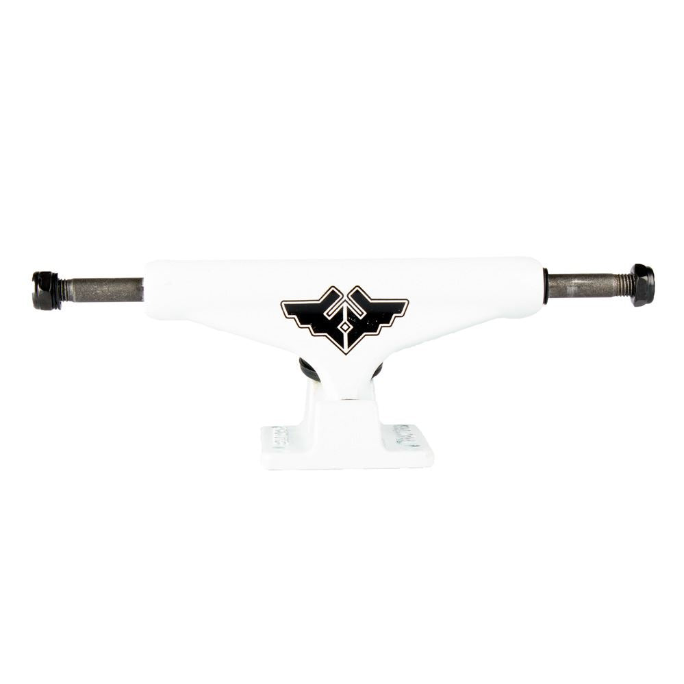 Fracture Wings V2 - White Skateboard Trucks - 5.0" (Pair)