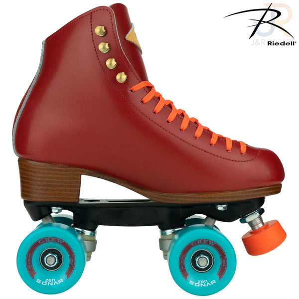 Riedell Crew - Crimson Red Quad Skates