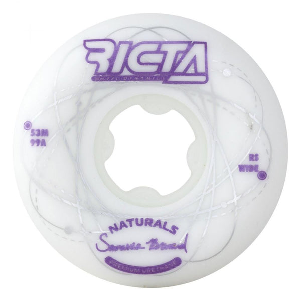 Ricta Skateboard Wheels Orbital Naturals Wide 99a - White - Skatewarehouse.co.uk