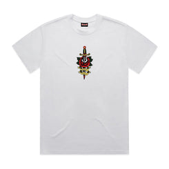 Sabbath Rose Dagger SS Tee White
