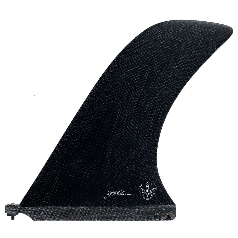 Flying Diamonds - CJ Nelson - Noserider - Black Surf Fins - 10.5"
