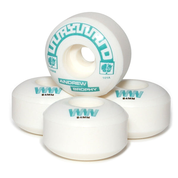 Wayward Classic Pro - Andrew Brophy (White / Green) Skateboard Wheels - 54mm