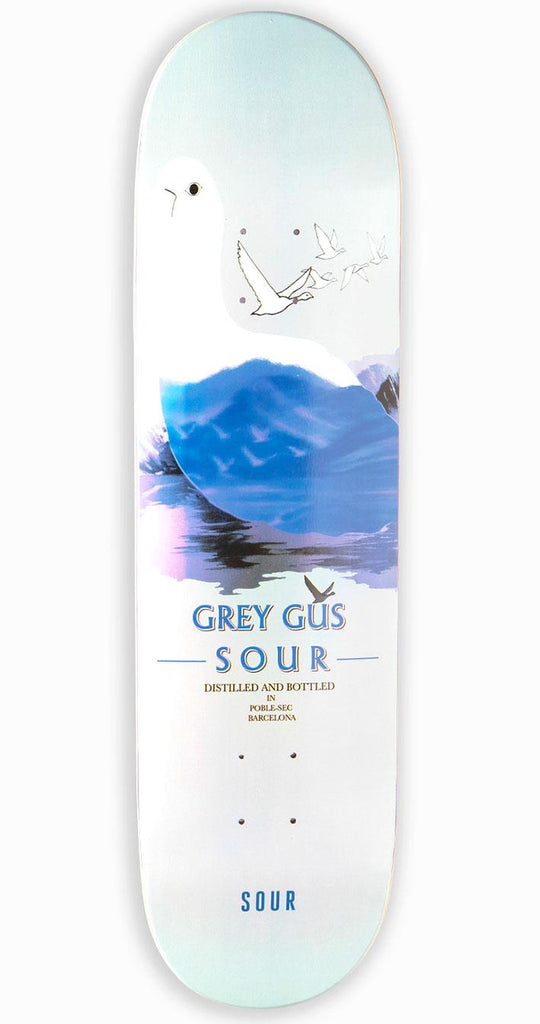Sour Gustav Grey Gus Skateboard Deck - 8.25" - Skatewarehouse.co.uk