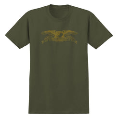 Antihero T-Shirt Basic Eagle - Military Green / Bronze - Skatewarehouse.co.uk