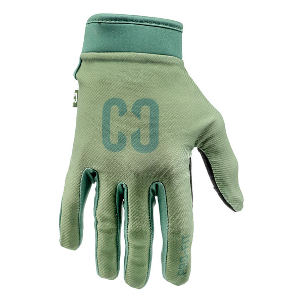 CORE Pro-Fit Velcro BMX Bike Gloves - Army Green