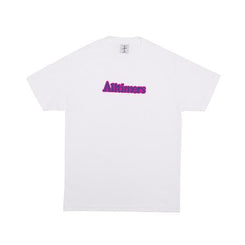 Alltimers Broadway Tee White Purple - Skatewarehouse.co.uk