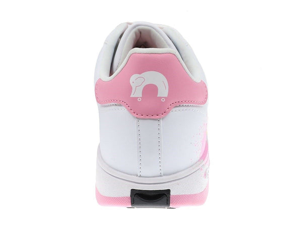Breezy Rollers Shoes With Wheels - Splatter - White / Pink - Skatewarehouse.co.uk
