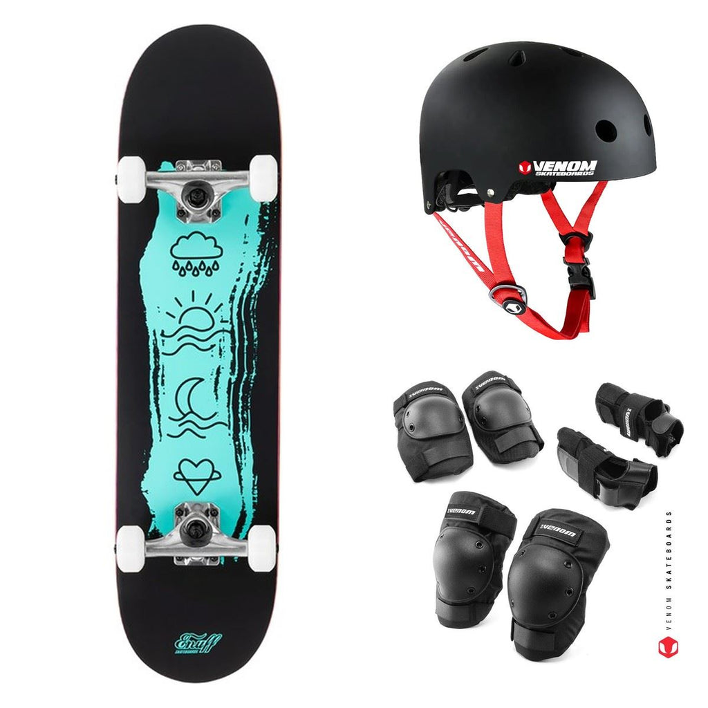 Enuff Icon Green Complete Skateboard Bundle - 7.75"