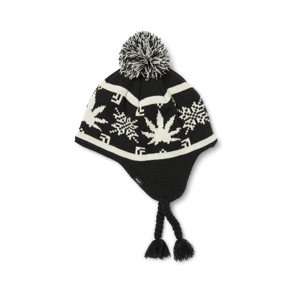 Arctic Plantlife Braided Beanie (Black) - O/S