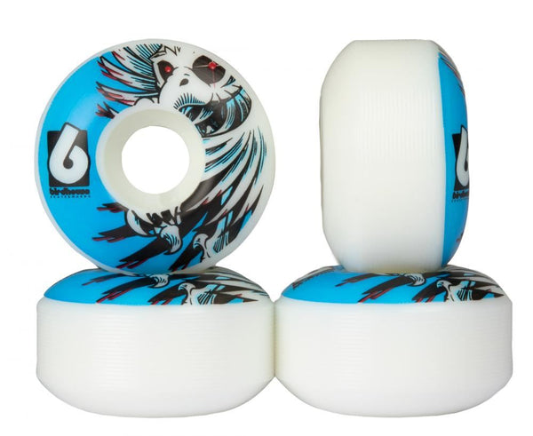 Birdhouse Skateboard Wheels Hawk Spiral - White - Skatewarehouse.co.uk