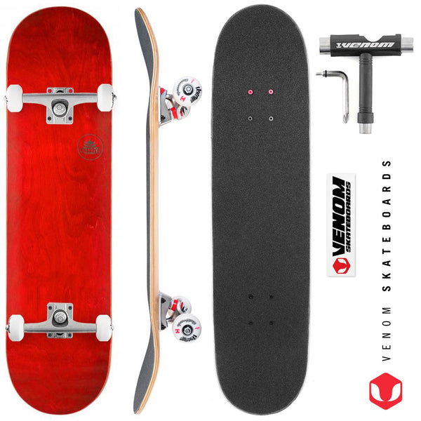 Sushi s Pagoda Stamp Red Custom Complete Skateboard - 7.875
