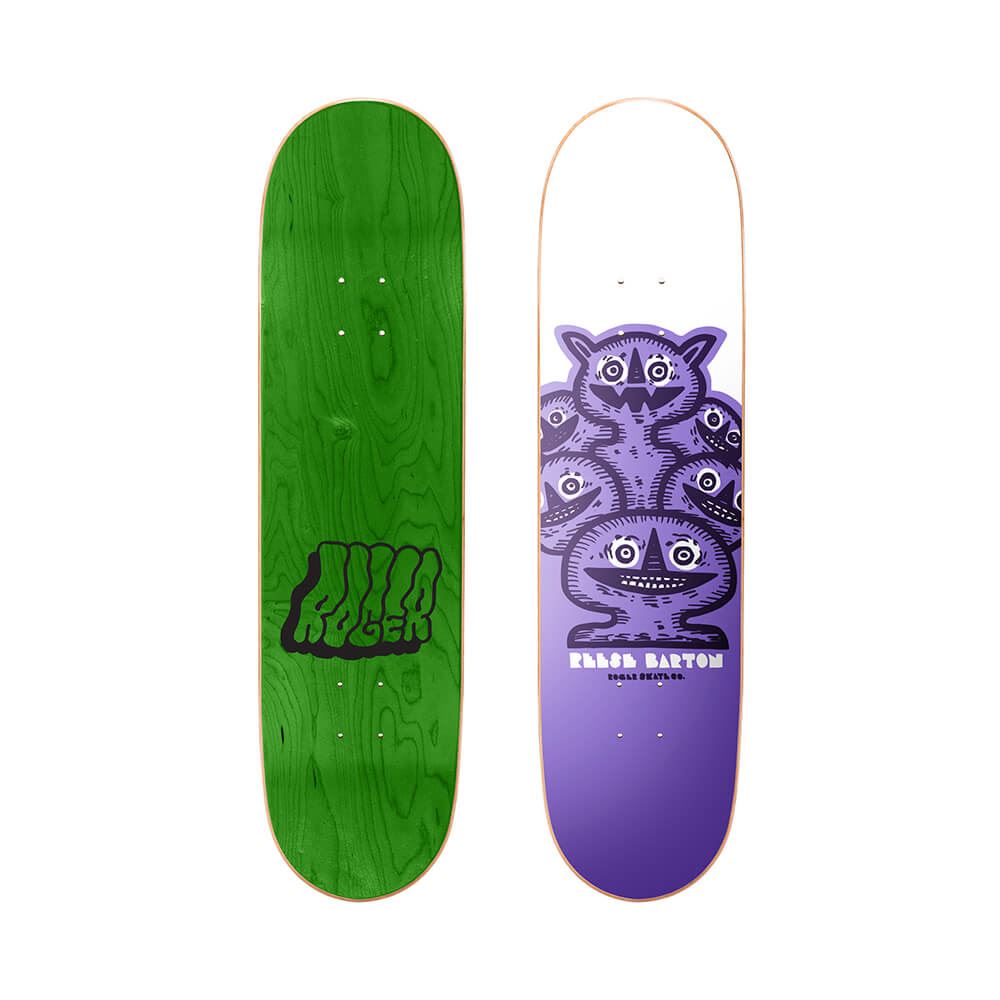 Roger Stacked Reese Barton Medium Concave Roger Skateboard Deck - 8.375" - Skatewarehouse.co.uk
