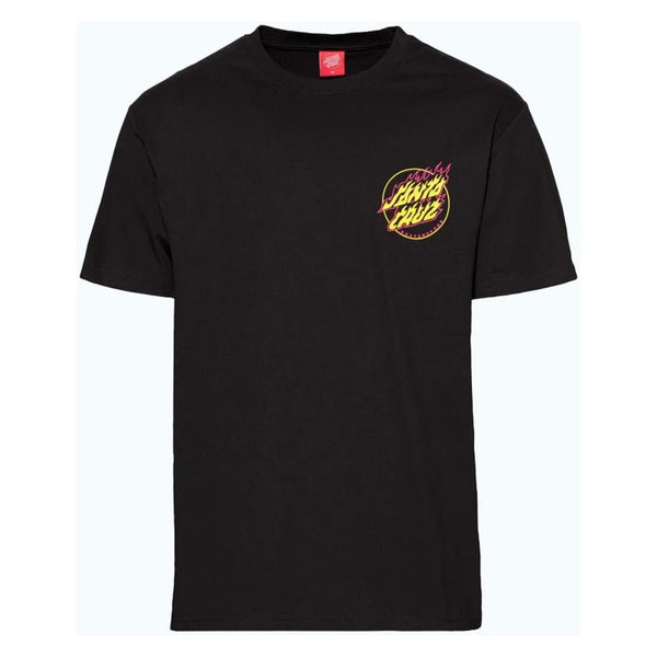 Santa Cruz T-Shirt Absent Flame Dot T-Shirt - Black - Skatewarehouse.co.uk