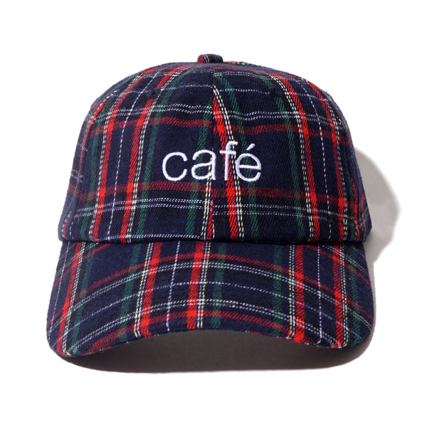 Skateboard Cafe Tartan 6 Panel (Navy) - One Size