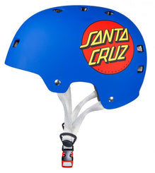 Bullet x Santa Cruz Helmet Classic Dot - Matt Blue - Skatewarehouse.co.uk