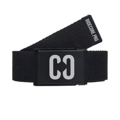 CORE Stretch Webbing Clamp Belt - Black/Black - Skatewarehouse.co.uk