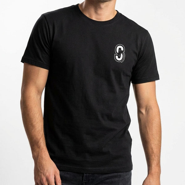 Skatewarehouse Mini Logo T-Shirt - Black - Skatewarehouse.co.uk