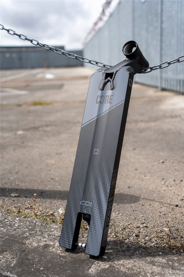 CORE CD1 Stunt Scooter Deck 4.5 x 18.5 - Black - Skatewarehouse.co.uk