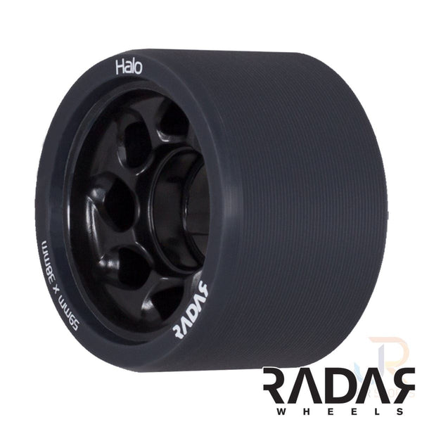 Radar (4) - Halo - Charcoal / Black - / 101a Skateboard Wheels - 59mm