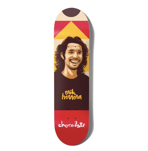 Chocolate Hecox Portrait Erik Herrera Skateboard Deck - 8.5