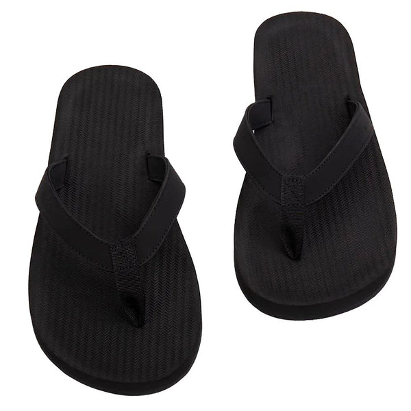 Indosole - Mens Flip Flops - ESSNTLS - Black Shoes