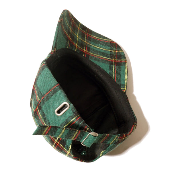 Skateboard Cafe Tartan 6 Panel (Green) - One Size