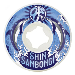 OJ Skateboard Wheels Mini Combos Shin Sanbongi Dolphins 99A - White - Skatewarehouse.co.uk