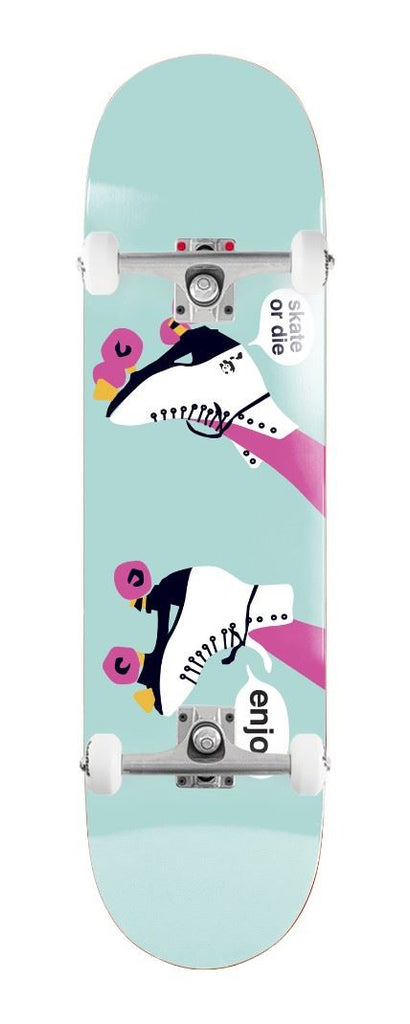 Enjoi Big Box Roller Skates R7 Mint x Venom Custom Complete Skateboard - 8.25"
