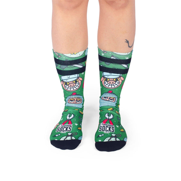 American Socks Heist Havoc - Mid High Socks