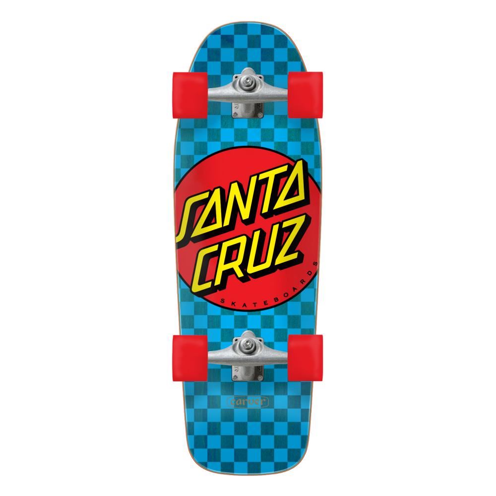 Santa Cruz x Carver Surfskate Cruzer Classic Dot Check - C5 - 9.8" x 30.2" - Skatewarehouse.co.uk