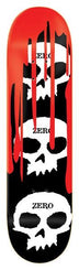 Zero Skateboard Skull Blood Black White Red Skateboard Deck - 7.75" - Skatewarehouse.co.uk