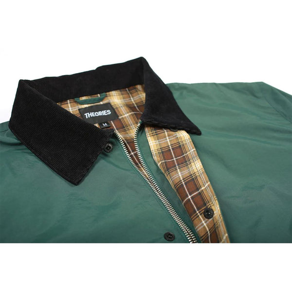 Theories Of Atlantis Fairway Nylon Jacket Mallard Green - Skatewarehouse.co.uk