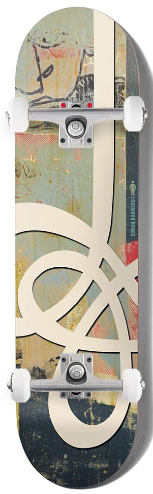 Girl Jenkins Swirls Simon Bannerot x Venom Custom Complete Skateboard - 8.25