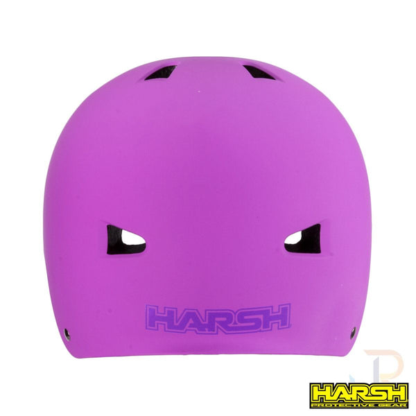 Harsh ABS Helmet - Pastel Pink with Purple Straps