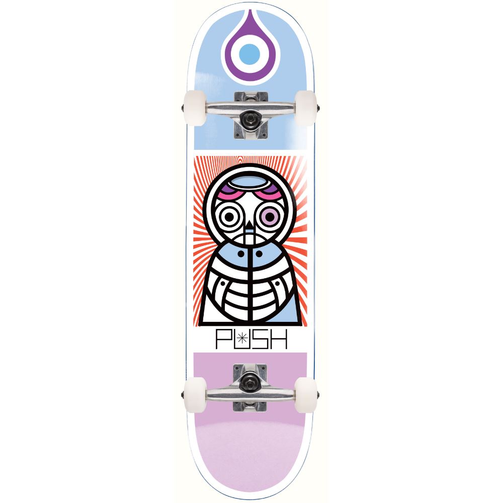Push Don Pendleton Owl Guest Multi Complete Skateboard - 8.0"